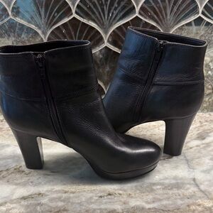 Nine West Black  Block Heeled Boots